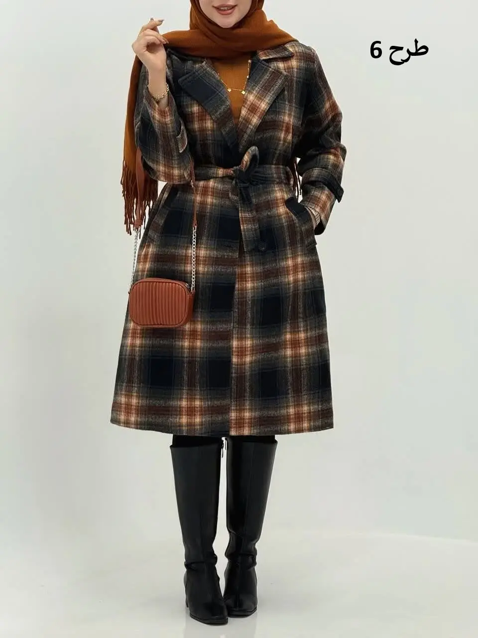 3697-پالتو چهارخونه آذین